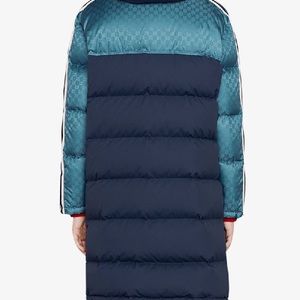 Gucci puffer Jacket green and Blue.